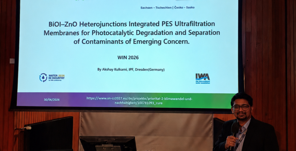 Forschungsergebnisse des #CURE-Projekts wurden auf der IWA-Konferenz „Water in Industry“ 2026 vorgestellt