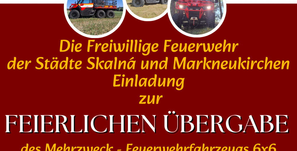 Feierliche Fahrzeugübergabe
