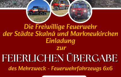 Feierliche Fahrzeugübergabe