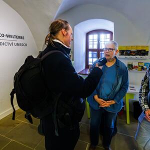 Besuch des Freundeskreises Schloss Frýdlant (Bezirk Liberec, Tschechien) im MiBERZ in Dippoldiswalde #1 | Copyright: LfA Sachsen