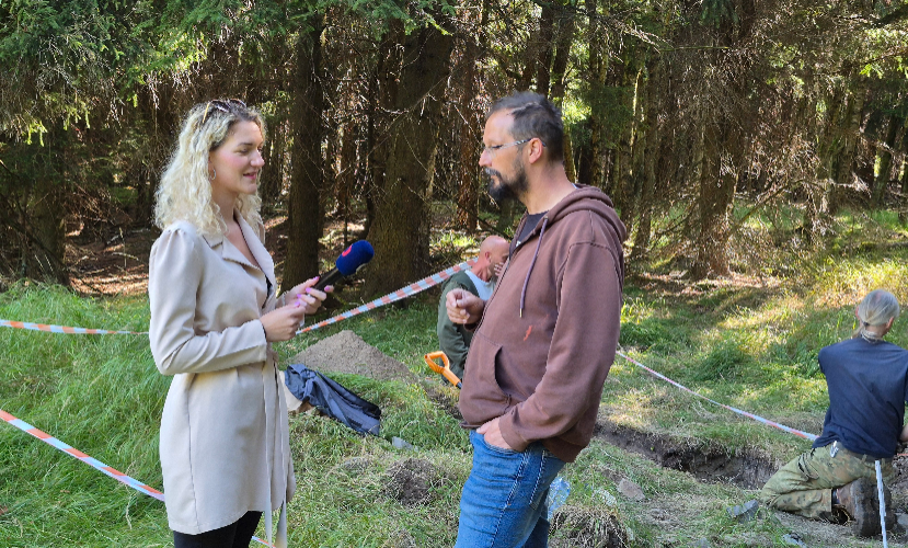 Das Projekt ArchaeoTin im Tschechischen Fernsehen | Copyright: ÚAPP Most