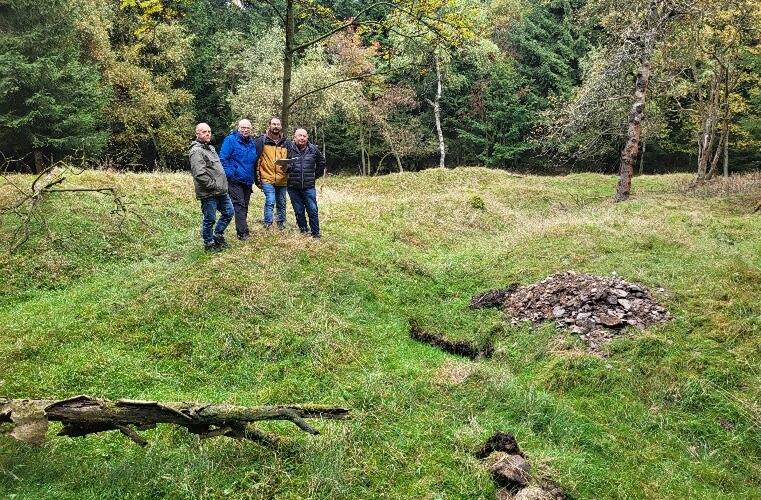 Vědečtí pracovníci z LfA na exkurzi ve Fojtovicích | Copyright: Kryštof Derner, ÚAPP Most