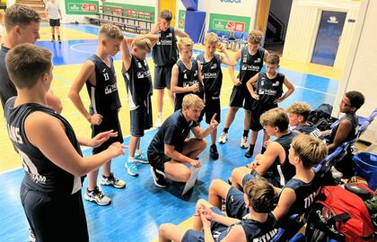Tým U14 propaguje projekt INTERREG v Děčíně