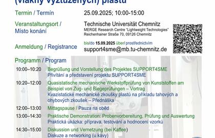 Uživatelský workshop - Mechanické zkoušky plastů (vyztužených vlákny)