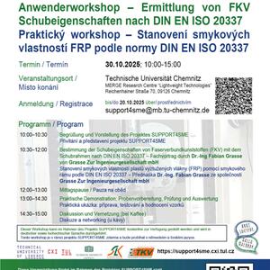 Uživatelský workshop - Stanovení smykových vlastností FRP podle normy DIN EN ISO 20337 #1