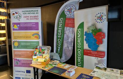 2. česko-německé regionální fórum v Liberci: infostánek v rámci roadshow a prezentace během workshopu „Dva jazyky – jeden region“
