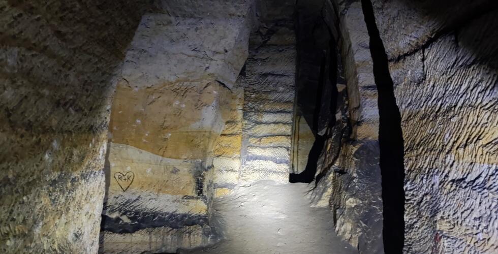 Sandsteinabbau im Skalický vrch bei Česká Lípa