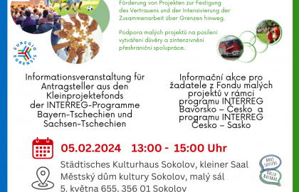 Informationsveranstaltung für Antragsteller aus den Kleinprojektefonds des INTERREG-Programm Sachsen-Tschechien
