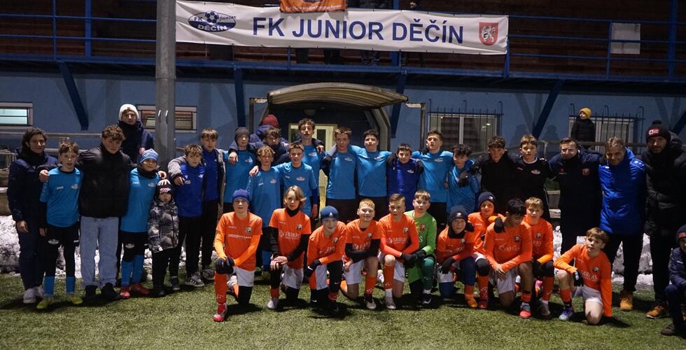 Přátelská utkání mezi Junior Decin, Borea Dresden a Viagem Ústí nad Labem