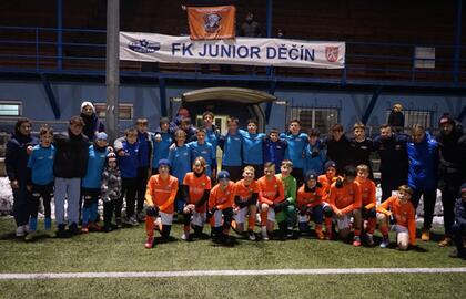 Přátelská utkání mezi Junior Decin, Borea Dresden a Viagem Ústí nad Labem