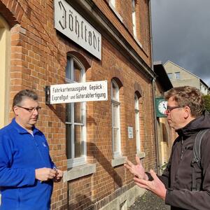 JÖHSTADT/STEINBACH - natáčení dokumentárního filmu o Přísečnické dráze #2