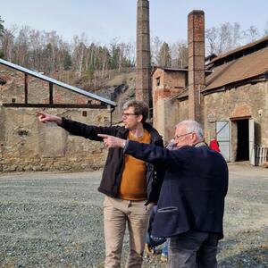 FREIBERG - Saxonia Hütte - Vorbereitung eines Dokumentarfilms mit Prof. Helmut Albrecht #5