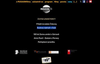 MUSAIONFILM 2026- ČESTNÉ UZNÁNÍ POROTY