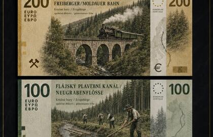 LITVÍNOV - Einsatz von KI – Gestaltung einer Euro-Banknote mit Motiven aus dem Erzgebirge