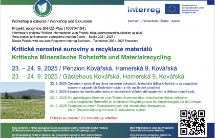 4. seminář „Kritické nerostné suroviny a recyklace materiálů“