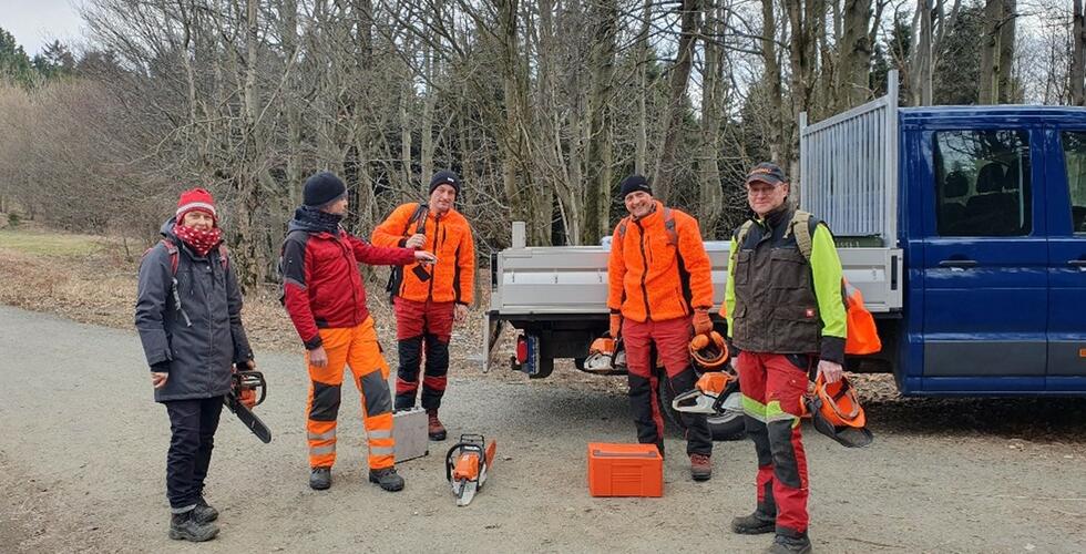 Gemeinsame Pflege an Standorten LP - Jeschkenkamm/Neuer Urwald und Standortbesuche