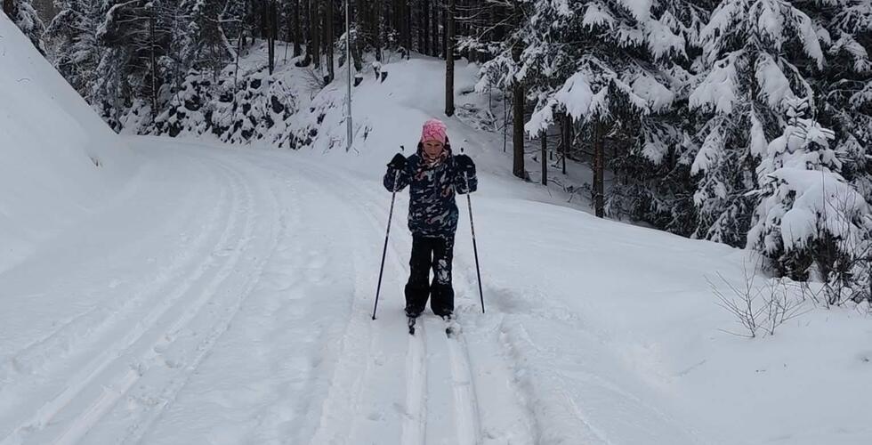 V bílé stopě na cyklostezce Mockelbahn