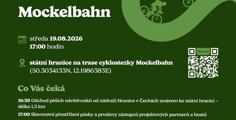 Slavnostní otevření cyklostezky Mockelbahn