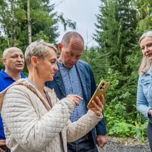 Besuch des Ministers für regionale Entwicklung auf dem Radweg #2