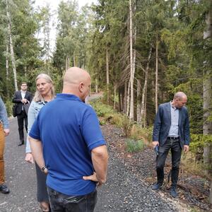 Besuch des Ministers für regionale Entwicklung auf dem Radweg #3