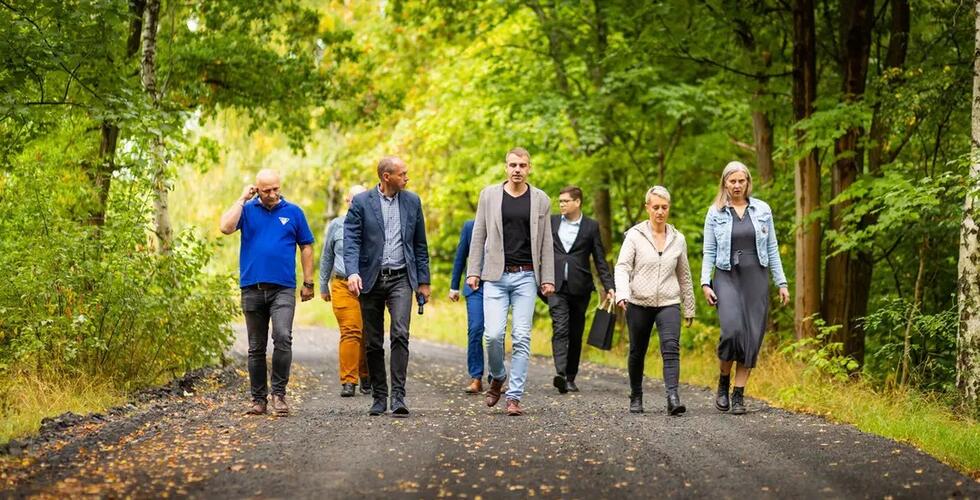 Besuch des Ministers für regionale Entwicklung auf dem Radweg