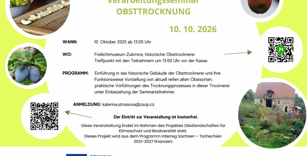 Verarbeitungsseminar OBSTTROCKNUNG