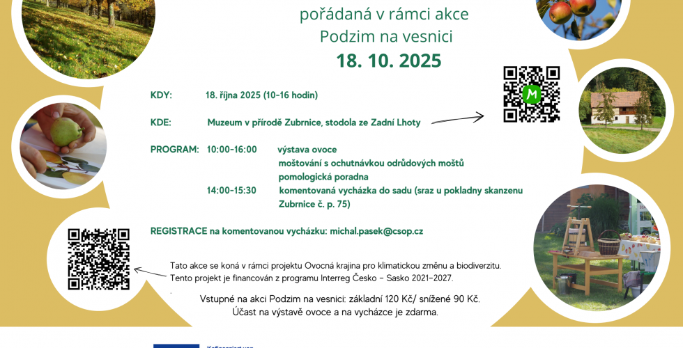 SLAVNOST LUČNÍCH SADŮ pořádaná v rámci akce Podzim na vesnici