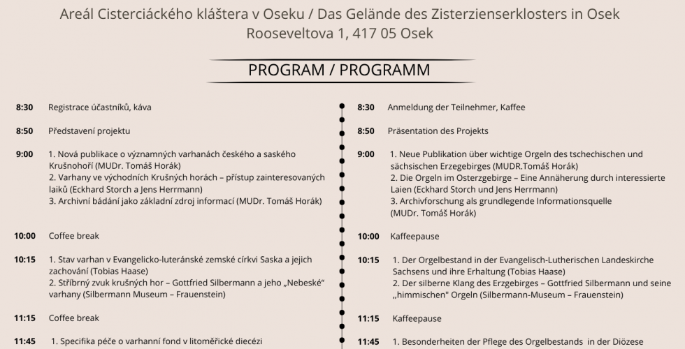 Konferenz AUSGEWÄHLTE ORGELN DER ERZGEBIRGSREGION