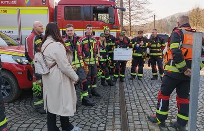 Společné školení na téma „Využití spojovací techniky, vysílačky při živelných pohromách na společné frekvenci“