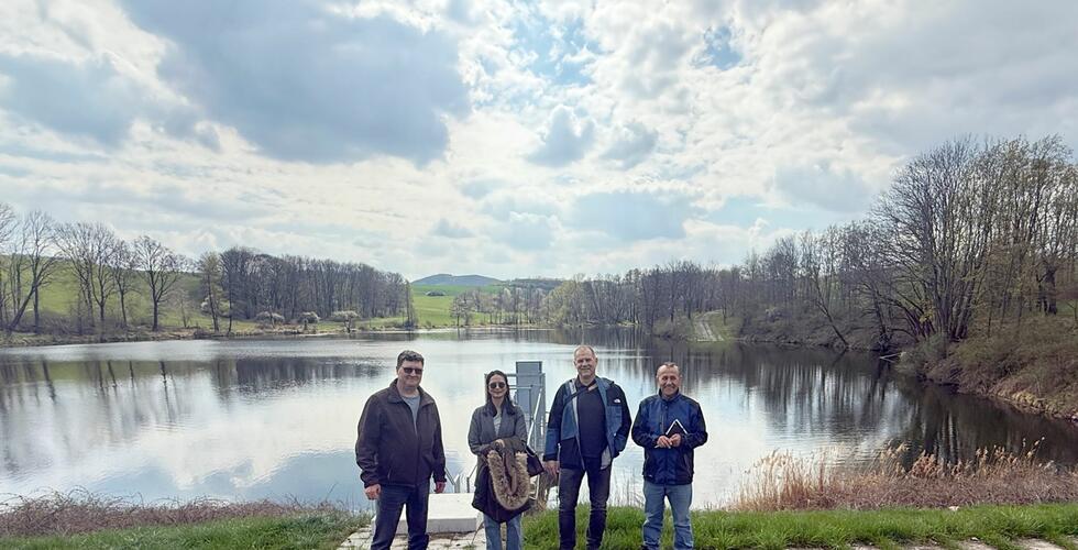 Odborná výměna zkušeností se Saskou správou přehrad (LTV) u poldru Friedrichswalde-Ottendorf