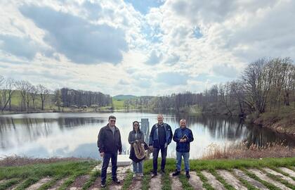 Odborná výměna zkušeností se Saskou správou přehrad (LTV) u poldru Friedrichswalde-Ottendorf