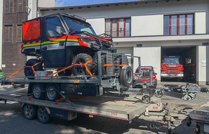 Freiwillige Feuerwehr in Jablonné v Podještědí erhielte Technik und Ausrüstung zur Bekämpfung von Waldbränden