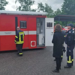 Feuerwehrleute aus Tschechien und Sachsen haben gemeinsam die Logistik für langfristige Einsätze bearbeitet #3 | Copyright: Hasičský záchranný sbor Libereckého kraje