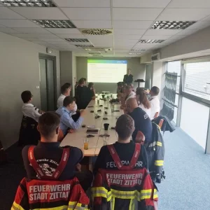 Feuerwehrleute aus Tschechien und Sachsen haben gemeinsam die Logistik für langfristige Einsätze bearbeitet #6 | Copyright: Hasičský záchranný sbor Libereckého kraje