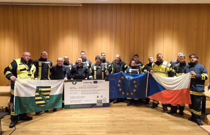 Společný výcvik členů dobrovolných hasičských sborů