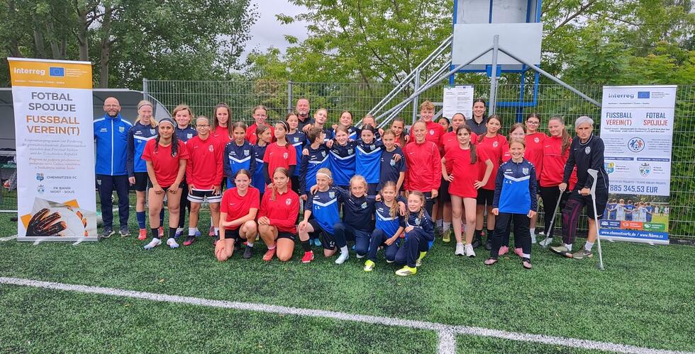 Gemeinsames Trainingslager der weiblichen U13: Chemnitzer FC und FK Baník Most-Souš vertiefen Kooperation
