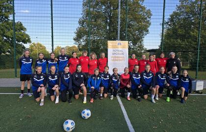 Společný trénink dívek U15 Chemnitzer FC & U15 Baník Most-Souš