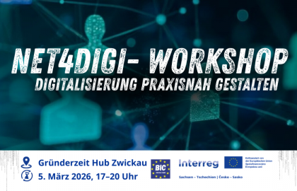 NET4DIGI: Digitalisierung praxisnah gestalten. Workshop. | Zwickau