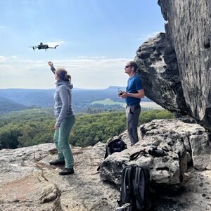 Pořizování UAV dat Stříbrné stěny