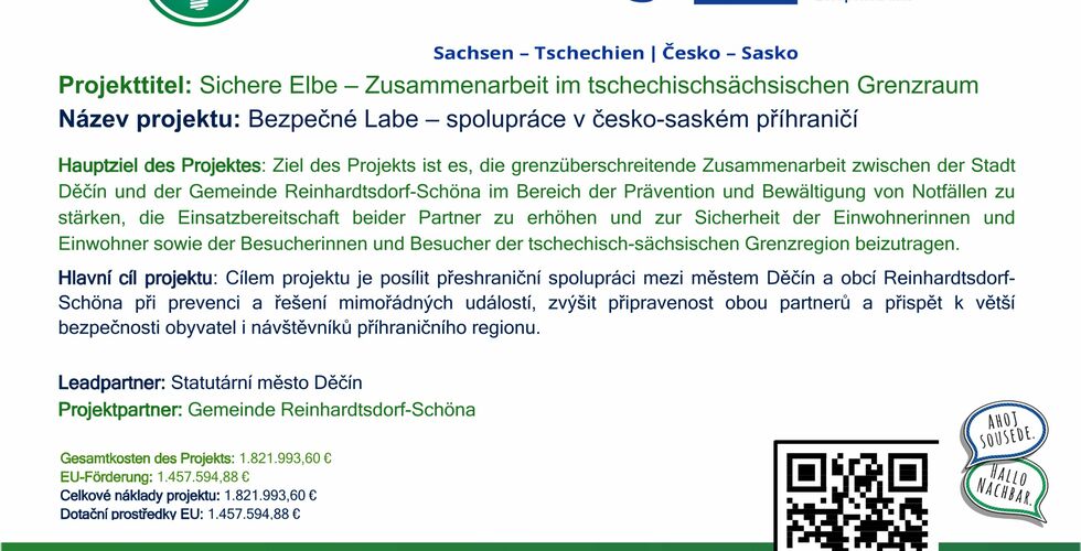 Sichere Elbe – Zusammenarbeit im tschechischsächsischen  Grenzraum - 
